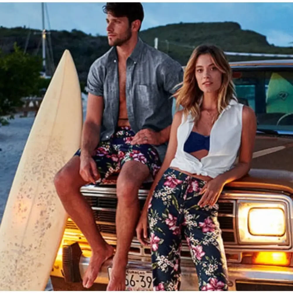 Lands End tropical print